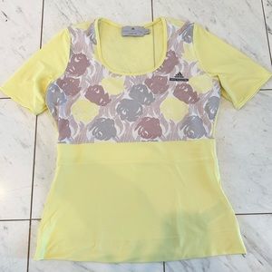 Adidas by Stella McCartney Yellow Floral Athletic Top